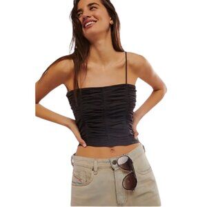NWT Free People Belong Together Ruched Spaghetti Strap Top – L